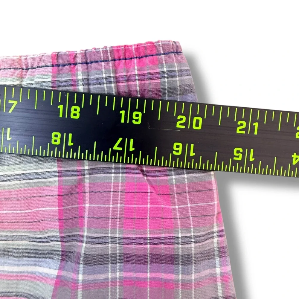 Polo Sport Swim Trunks Men XXL Pink‎ Plaid Vintage 90s Ralph Lauren Board Shorts